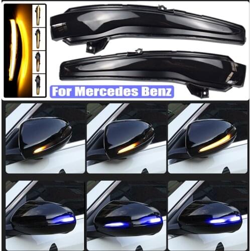 LED Repeater Light Mirror Flashing Light Side Dynamic Turn Signal Blinker For Benz W205 W213 For Mercedes Benz C E S GLC Class