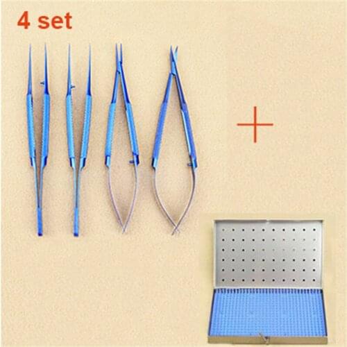 Titanium Microsurgery Ophthalmic Equipment Medical Surgical Instrument 14cm/16cm/18cm set#4#5#6#7#8 tool set