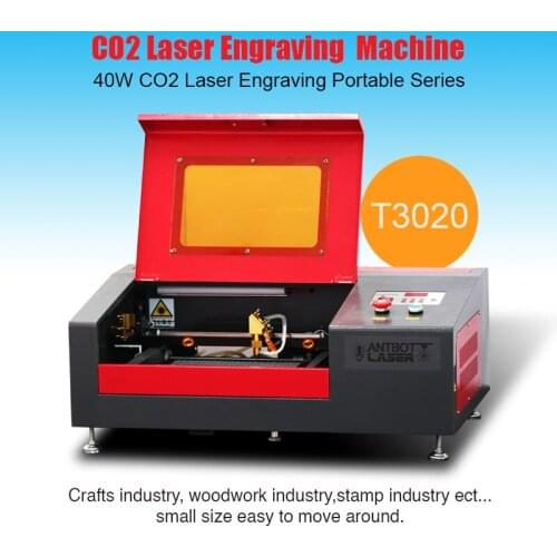 WR3020 laser engraving cutting maching laser engraver laser cutter working area 300*200mm 40W