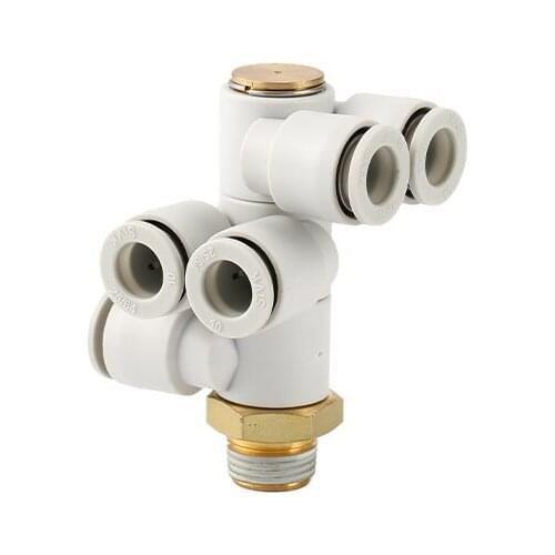 10 PCS KQ2ZT10-02AS,03AS,04AS KQ2ZT12-02AS,03AS,04AS Seven-way quick plug joint external thread KQ2 KQ2ZT Series