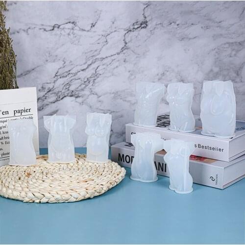 Human Body Epoxy Resin Mold DIY Crystal Epoxy Resin Soap Candle Silicone Mould Handmade Making Jewelry Decorations Accessories