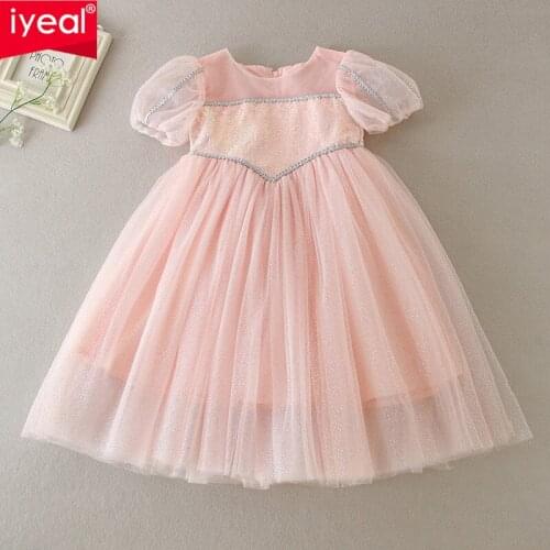 IYEAL Baby Dresses for Girls Vintage Baptism Dress Baby Girls 1 Years Birthday Outfits for Kids Baby Wedding Party Wear