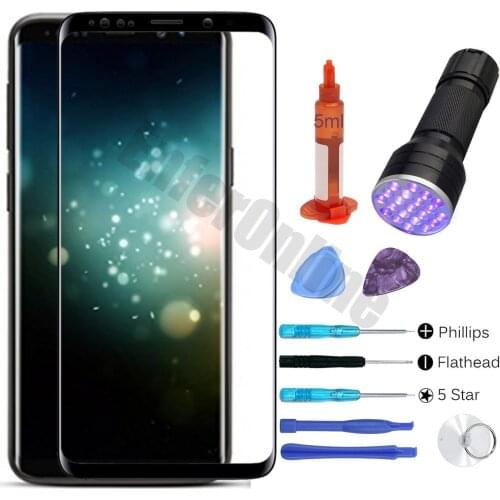For Samsung Galaxy S9 OEM Front Touch Screen Glass Replacement Lens+ Repair Tool