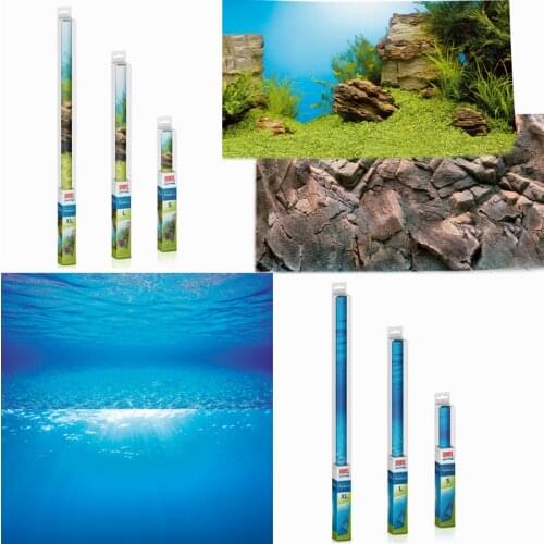 JUWEL Aquarium Double Poster 2 Fish Tank Decoration Poster Double Side 3D Background Wall Lanscape Decorative Painting Sticker