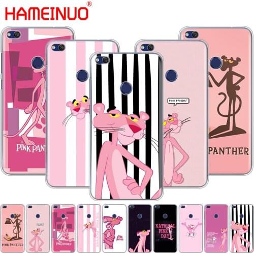 HAMEINUO Pink Panther lovely Cover phone Case for huawei Ascend P7 P8 P9 P10 P20 lite plus pro G9 G8 G7 2017