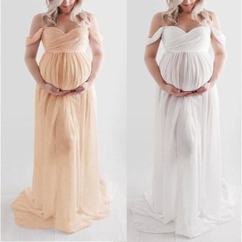 JAYCOSIN Off Shoulder Maternity Dresses