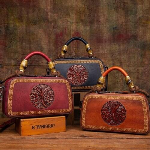 Leather Restoring Ancient Ways European And American Style Portable Womens Handbags Restoring Ancient Ways Shoulder Bags