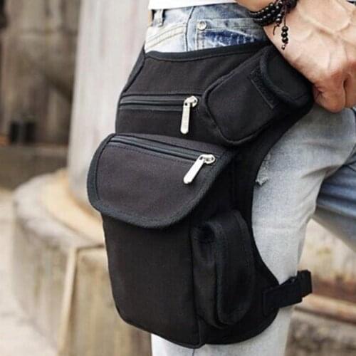 Men Canvas Drop Leg Bag Waist Bag Fanny Pack Belt Hip Bum Military Travel Multi-Purpose Motorcycle Messenger Shoulder Bags