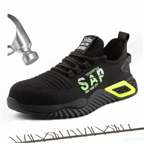 Summer Mens Light Weight Outdoor Indestructible Steel Toe Anti Smashing Work Safety Shoes Men Puncture Proof Safety Boots