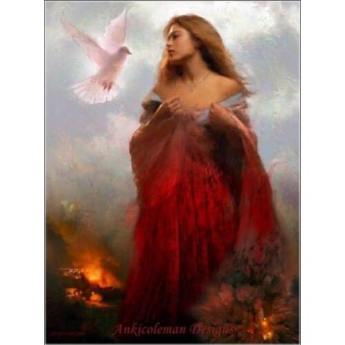 Needlework for embroidery DIY DMC High Quality - Counted Cross Stitch Kits 14 ct Oil painting - Homing Pigeon