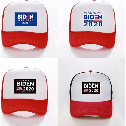 New Biden Baseball Hat American Election Adjustable Mesh Baseball Hats Outdoor Letter Printed President 2020 Party Hats