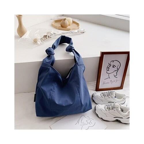 Simple Casual women handbag Large Capacity Canvas Shoulder Bags Designer Female hobos Bag big lady Totes Travel bag Solid