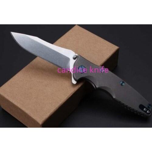 ZT 0392 Folding Knife ZT0392 M390 Blade Titanium Alloy Handle Outdoor Hunting Fishing Survival Tactical Knives EDC Multi Tools