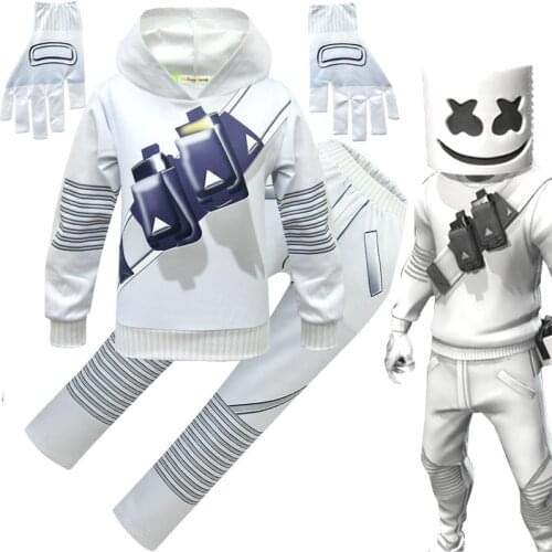 DJ Rock Music Hoodies Kids Boy Girl DJ sweatshirts Fashion Kids Hooded Baby Cosplay Halloween Costume Children Party Gigt New