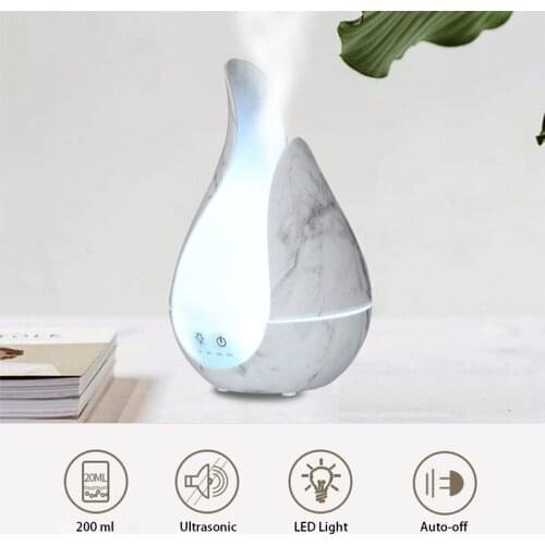 200 ml Flower Shape Aroma Essential Oil Diffuser Large Capacity Ultrasonic Air Humidifier for Car Room Home Office