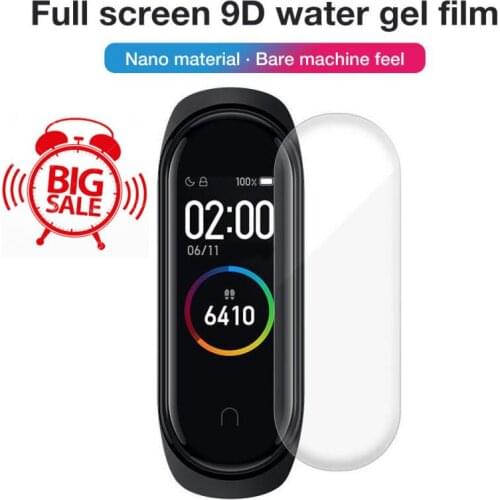 Protective Film for Xiaomi mi band 4 glass film for Mi band 4 Smart Watchband 4 Soft Screen Protector Film For mi band 4
