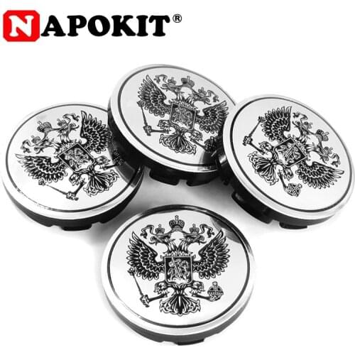 4pcs 56MM Car Styling Russian Eagle Shield Flag Car Wheel Center Hub Cap Auto Wheel Rim Hubcap Dust Cover Russia National Emblem