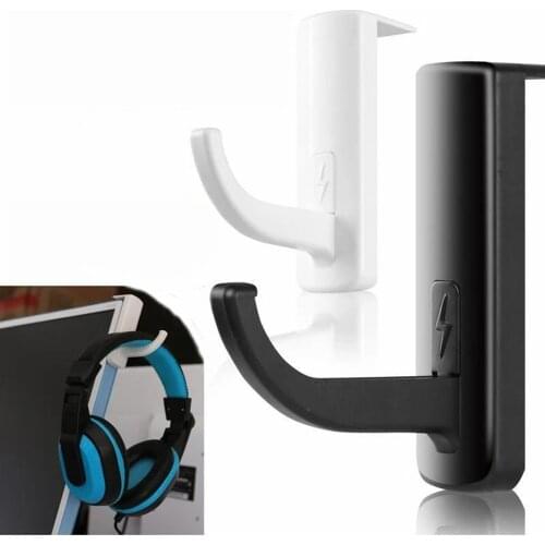 1 PCS Headphone Holder Hanger Wall PC Monitor Stand Durable Headphone Accessories Headset Hanger PC Monitor Holder Stand