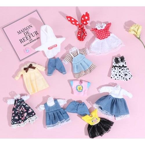 1pc New Dollhouse Clothes High-end Dress Up Skirt Suit Fashion Doll Clothes Skirt Suit Best Gifts For Children DIY Girls Toys