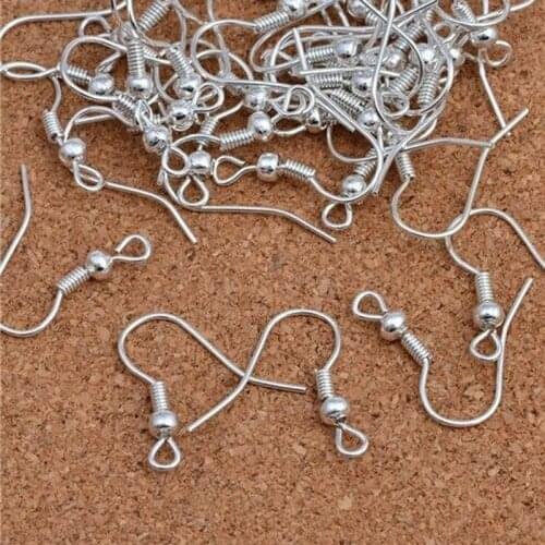 100Pcs Stainless Steel Earring Hook Ear Wire Hook Findings For DIY Jewelry Findings Making Earring Accessories Wholesale