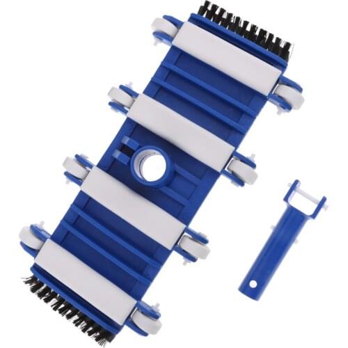 15inch Pool/Spa Weighted Vacuum Head With Side and Floor Brushes Blue