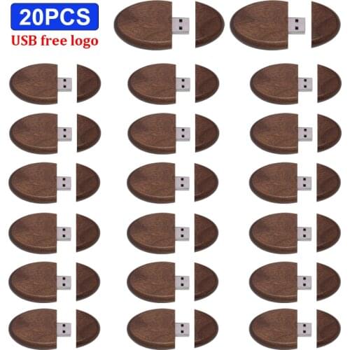 20pcs free logo USB 2.0 Flash Drive usb Pen Drive 64GB 32GB 16GB 8GB 4GB Pendrive wooden Waterproof USB 128gb Stick Memory Stick