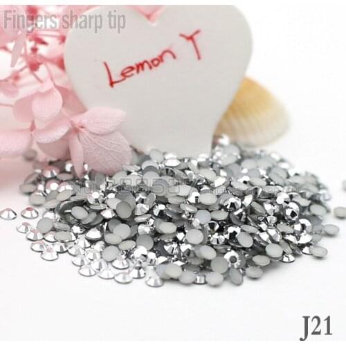 2017 1000pcs 3mm Milk Jelly beads nail art new Ore silver shiny AB flat nail DIY mobile shell decorative diamond J21