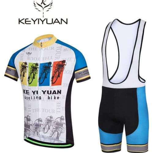 2018 men KEYIYUAN Toward the end cycling clothing cycling Jersey Jersey Probike upper garment cycling jacket set