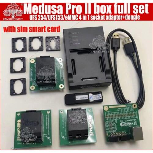 2022 Original New Medusa box Medusa Pro II box full set ( UFS95/UFS153/eMMC 4 in 1 socket adapter)