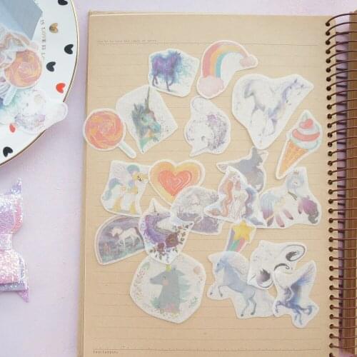 38pcs cloud heart Unicorn Design Sticker As Gift Tag Decoration Scrapbooking DIY Sticker Wedding Birthday Party Gift Seal