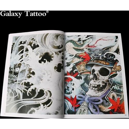 40 Pages New Carved Tattoos Manuscript Book Canglong Lion Kirin Rui Animal Snake Art Tattoo Books Hand Atlas Master
