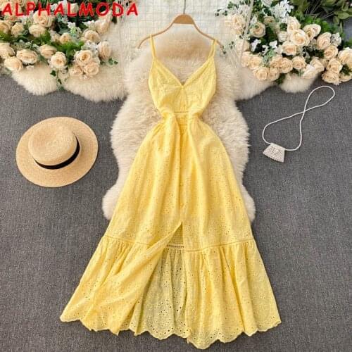 ALPHALMODA Womens Casual Dresses