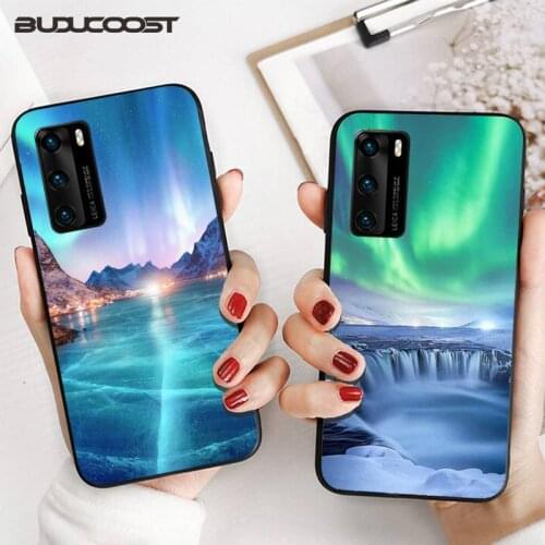 Reall Northern Lights Aurora Phone Case for Huawei P20 P30 P20Pro P20Lite P30Lite P10 P Smart plus P10Lite P40 Pro P40 lite