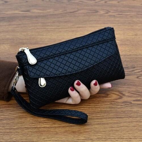 Long Pu Leather Wallet Clutch Womens Large Capacity Purse Phone Wallet Female Case Phone Pocket