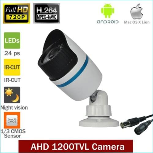 Full HD AHD 720 p Cctv outdoor Waterproof Indoor/Outdoor Camera HD 1MP AHD Analog Camera Night Vision IR 25 Mt Cctv 1200TVL Ca