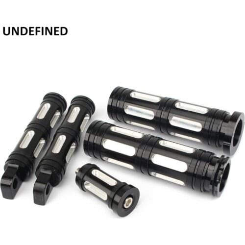 Motorcycle Foot Pegs Footrest+Shifter Nails+Handle Grips For Harley Touring Sportster XL 883 1200 Road King Dyna V-Rod Softail