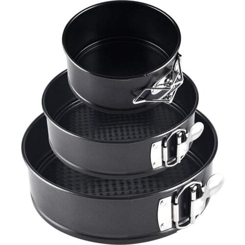 Cake Mold Set, Nonstick Leakproof 3pcs (9"/10"/11") Cake Pan Bakeware Cheesecake for Party, Home Gathering, Kitchen