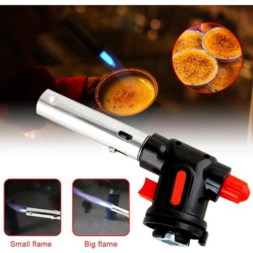 Heating Welding Gas Burner Spray gun head Exhaust valve Flame Flexible adjustment automatic ignition Outdoor Picnic Supplies