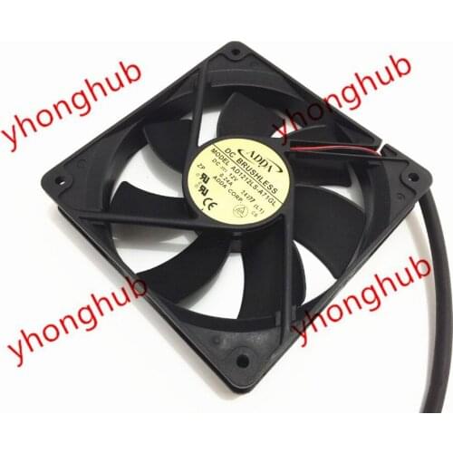 ADDA AD1212LS-A71GL DC 12V 0.24A 2-wire 120X120X25mm Server Cooling Fan