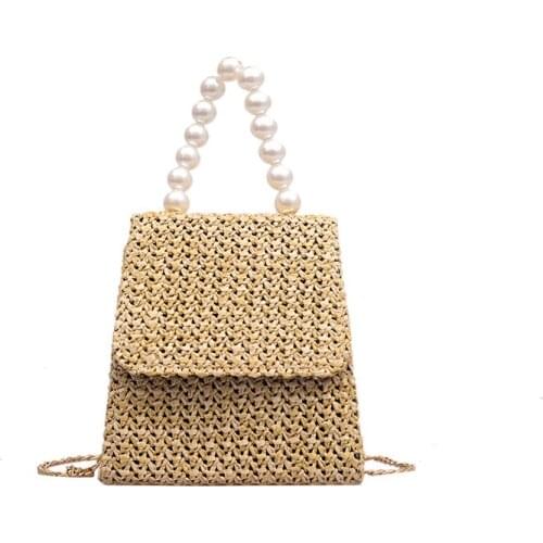 Wholesale 2021 Summer New Woven Womens Chain Shoulder Messenger Bag