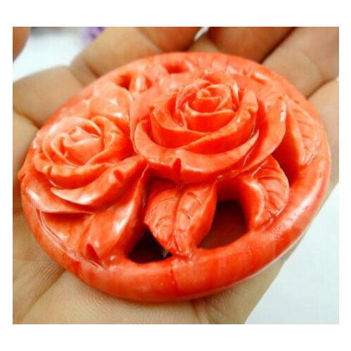 Natural stone Quartz Crystal Chinese Organic Cinnabar flower Pendant for diy Jewelry making necklace Accessories