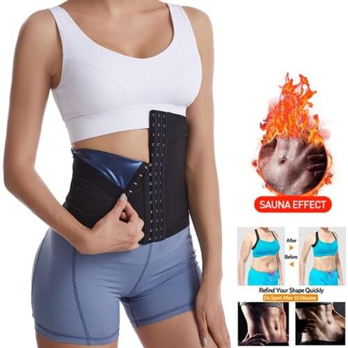 Adjustable Sauna Slimming Belt for Women Shaperwear Training Belly Sheath Corset Sweat Fat Burning Strap Body Shaper Weight Loss