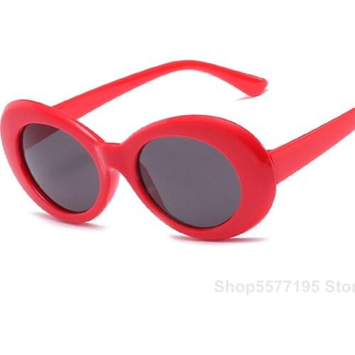 2020 Goggles Cobain Round Sunglasses For Women Mirror Glasses Retro Female Male Sun Glasses UV400