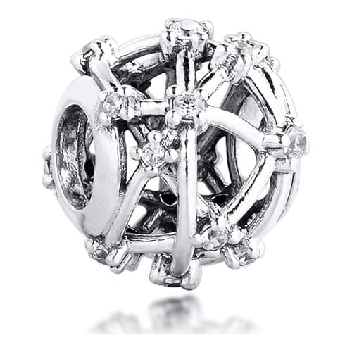 Fits Pandora Bracelet Silver 925 Original Openwork Star Constellations Charm Beads Women DIY Jewelry Making Charmsy Berloque