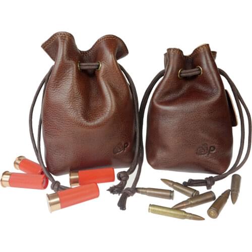 Cartridge Bag Outdoor Durable Leather Waist Pouch Ammo Shell Carrier Shotgun Bullet Waist Bag Hunting Gun Accessories