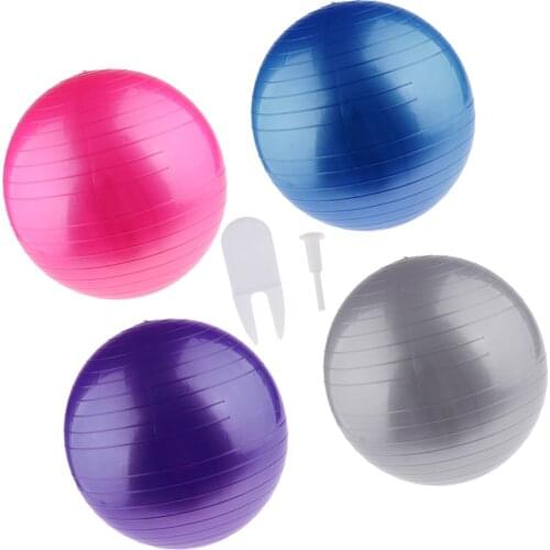 Anti-burst Yoga Ball Exercise Equipment for Workout Program at Gym, Home,Travel, Office