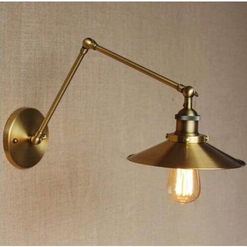 Retro Loft Edison Wall Sconce Long Arm Vintage Wall Light Fixtures Industrial Wall Lamp For Home Lighting Lampe Murale