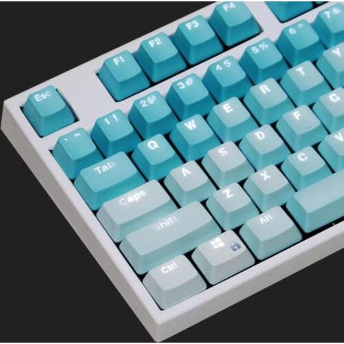 104Pcs PBT Backlight Color Matching Keycaps Replacement for Mechanical Keyboard Variety Of Color Choices Key Cap Switches