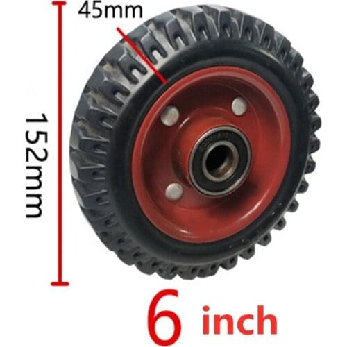 6 Inch Universal Wheel High Elastic Silent Wind Fire 468 Heavy Plate Hand Rubber