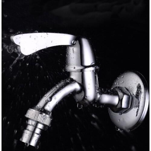 1pc Wall Mounted Tap Bibcock Brass Chrome Tap Decorative Outdoor Garden Faucet Washing Machine Mop Tap Torneira De Parede